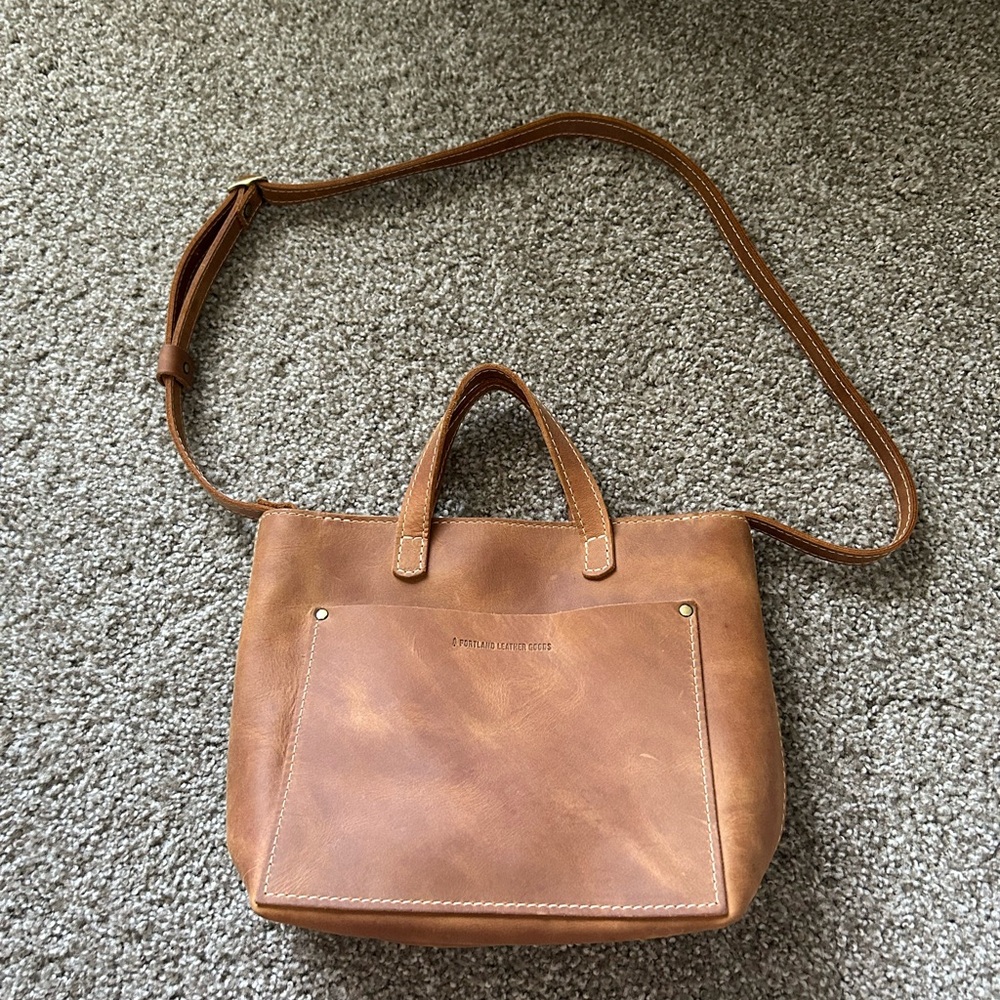 Portland Leather Goods Mini Crossbody Zipper Tote - Dakota